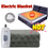 Thumbnail: 220V Electric Heated Blanket Soft Fleece Single Bed Warmer with Safety Control