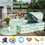 Thumbnail: 260cm Large Inflatable Swimming Pool with Slide and Canopy for Kids and Family