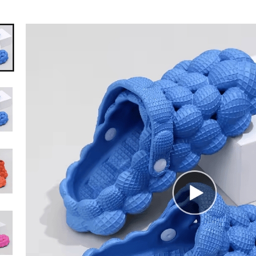 Women’s EVA Bubble Slides Closed Toe Non-Slip Garden Beach Slippers