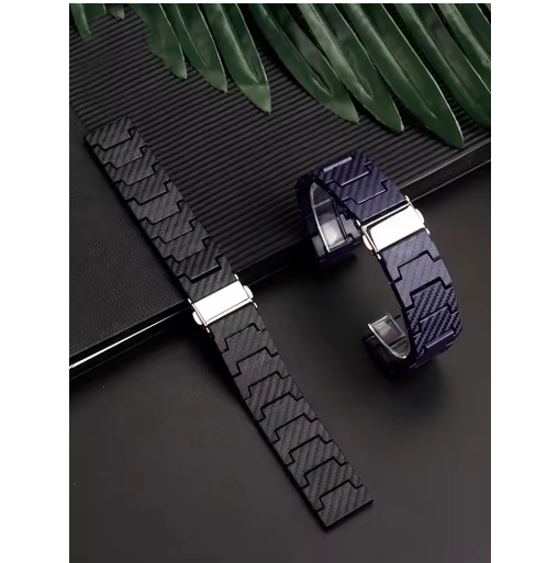 Thumbnail: Carbon Fiber Band for Samsung Galaxy Watch 7 6 5 4 Active 2 Huawei GT 4 3 2 Stra