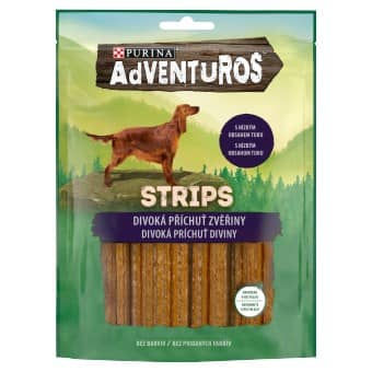 Purina Adventuros Strips Wild Treats 90g - Delicious Snack for Dogs