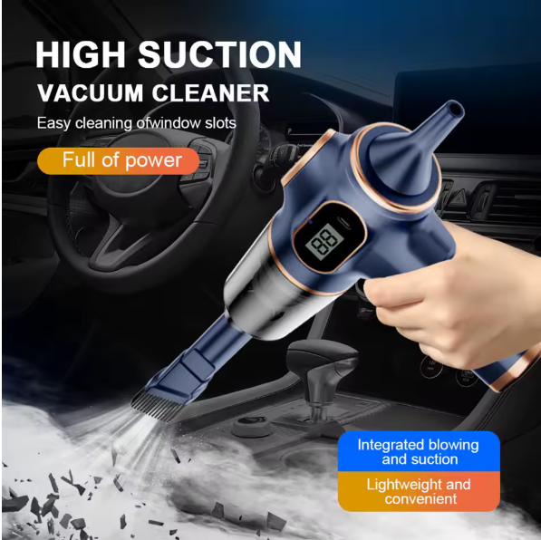 Thumbnail: Roadsun Wireless Car Vacuum Cleaner 95000Pa Strong Suction Portable Handheld Blo