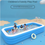 Thumbnail: 2.1m Inflatable Swimming Pool for Kids and Baby Thickened Outdoor Family Pool