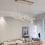 Miniatúra: Modern Crystal LED Chandelier Pendant Light for Dining Room with Remote Control