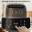 Thumbnail: 1400W 8L Air Fryer with LCD Display, Large Capacity, Fryer Oven for French Fries