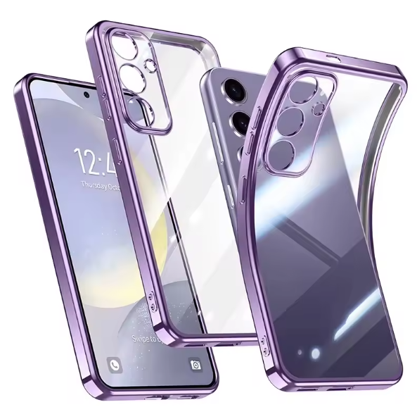 Luxury Glitter Plating Silicone Case for Samsung Galaxy S23 S24 Plus Ultra Shock