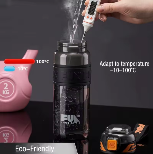 Thumbnail: 640ml/770ml Tritan Water Bottle Portable Gym Fitness Outdoor Sports Bottle