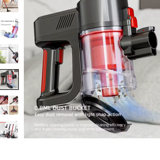 Miniatúra: Cordless Vacuum Cleaner 13KPa Powerful Suction Handheld Portable Lightweight Sti