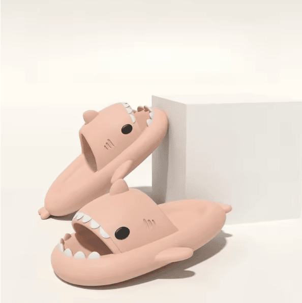 Thumbnail: Summer Shark Slippers Women's EVA Outdoor Beach Sandals Kids Cartoon Flip Flops