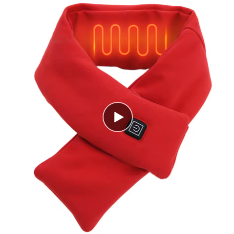 USB Heated Scarf Electric Neck Warmer Washable for Hiking, Cycling, Climbing