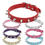 Thumbnail: Cool Cat Dog Collar Leather Spiked Studded Neck Strap for Small Medium Pets