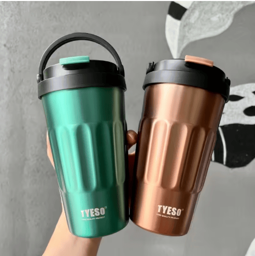 TYESO 400ML Stainless Steel Vacuum Insulated Thermos Coffee Mug