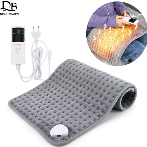 Electric Heating Pad for Pain Relief, Waterproof, Warm Mat for Back, Abdomen, Sh