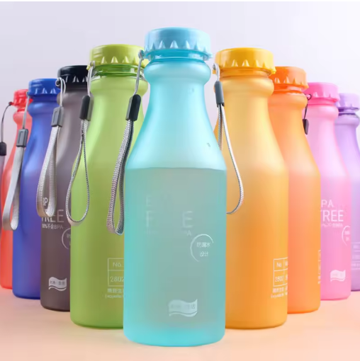 550ml BPA Free Leakproof Sports Water Bottle Portable Outdoor Kettle