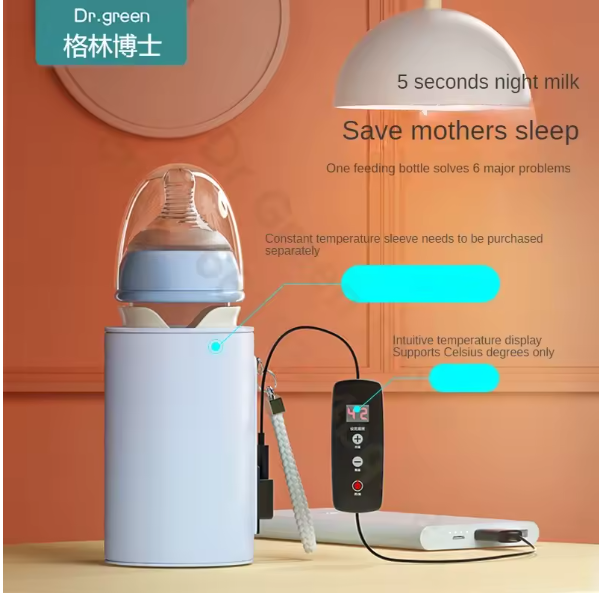 Miniatúra: Dr. Green Newborn Baby PPSU Bottle 150ml-300ml, Wide Mouth, Fast Milk Filling, B