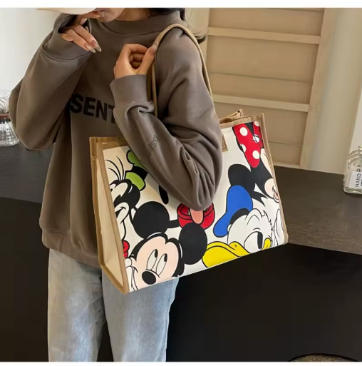 Thumbnail: Disney Mickey Pluto Women's Handbag Casual Shoulder Bag Large Capacity Work Bag