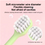 Miniatúra: IOPcs Cute Children's Soft Bristle Toothbrush, High-Density Brush for Ages 3-12,