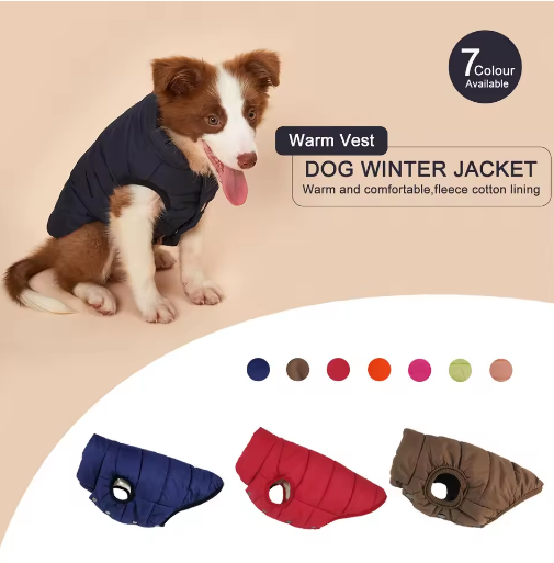 Miniatúra: Winter Dog Jacket with Fleece Lining for Chihuahua French Bulldog Cold Weather