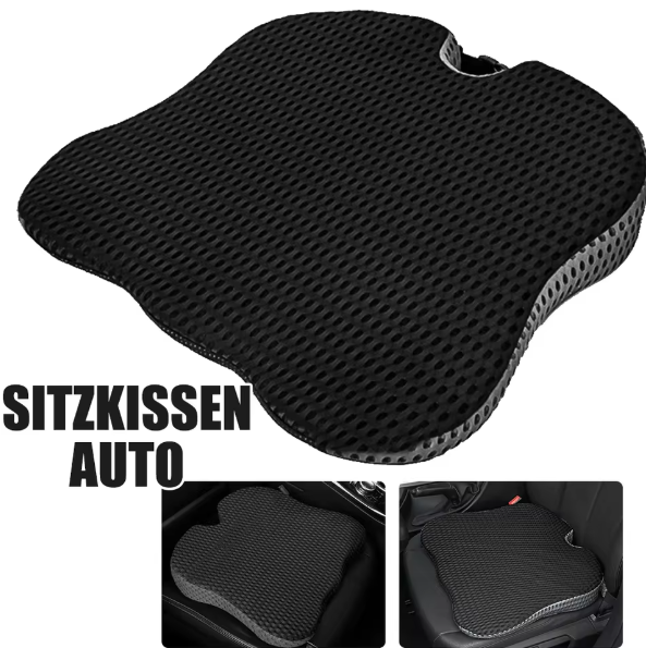 Car Seat Wedge Cushion Memory Foam Orthopedic Support for Driver Office Wheelcha