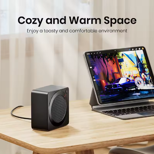 Thumbnail: GAIATOP Space Heater 500W PTC Ceramic Electric Heater for Indoor Use EU Plug