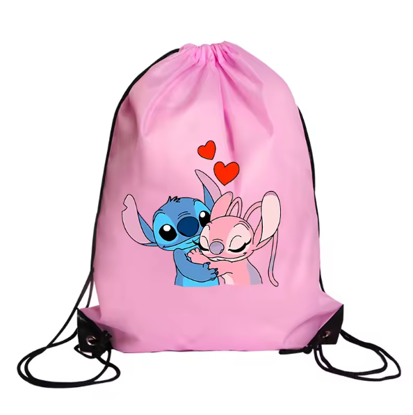 Thumbnail: Stitch Disney Waterproof Drawstring Bag Sports Backpack Cartoon Anime Gift