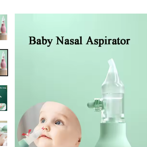 Thumbnail: Baby Nasal Aspirator Silicone Soft Vacuum Nose Cleaner Newborn Safe Care