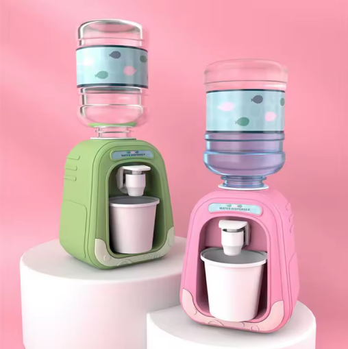 Thumbnail: Mini Water Dispenser Cute Baby Toy Drinking Cooler Cup for Kids Kitchen Decor
