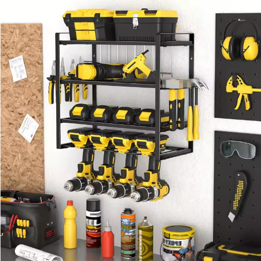 Miniatúra: Heavy Duty Wall-Mounted Tool Organizer Rack for Screwdrivers and Hammers