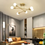 Thumbnail: Retro Industrial LED Ceiling Lamp with 6 Heads E27 Iron Fixture for Living Room