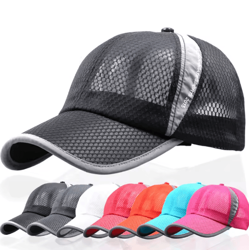 Men's Summer Breathable Mesh Hat Adjustable Outdoor Visor Baseball Cap M634