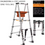 Thumbnail: Multifunctional Folding Telescopic Ladder Reinforced Aluminum Alloy 1.7M