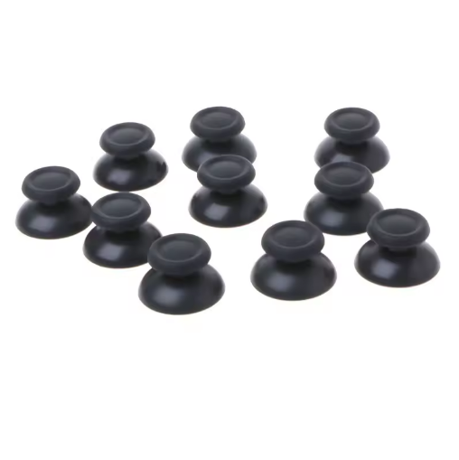Miniatúra: PS4 Analog Thumbstick Covers 3D Shell Caps Mushroom Joystick 10pcs Set Black