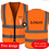Thumbnail: Reflective Safety Vest with Pockets and Zipper for Construction, Work, Engineers