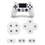 Thumbnail: PlayStation 4 Controller Silicone Rubber Pads for DualShock 4 JDS JDM 030 D-Pad