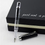Miniatúra: Fountain Pen Transparent Piston Ink Pen 0.38mm Iridium Silver Clip Office Gift