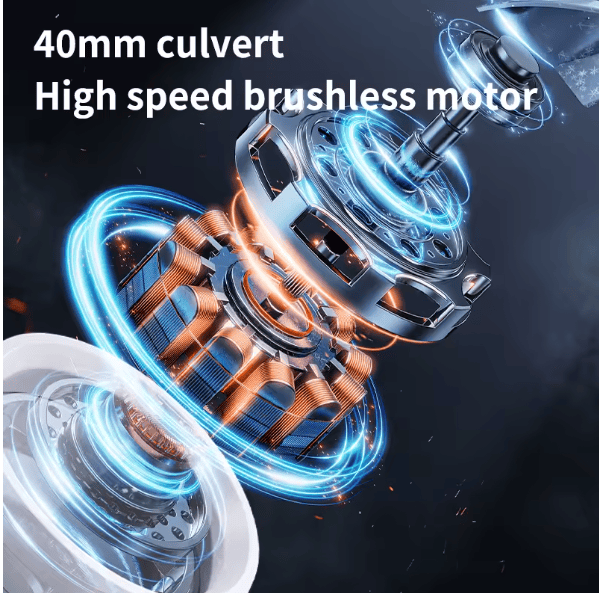 Miniatúra: 3000mAh Rechargeable Hand Fan USB Mini Portable Air Cooling Fan High Speed Turbo