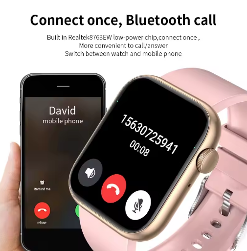 Thumbnail: LIGE Smart Watch Women Bluetooth Call Waterproof Fitness Tracker Full Touch Scre