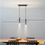 Miniatúra: Modern LED Pendant Light Dimmable Warm Light Black Nordic Style 100cm