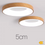 Thumbnail: Modern LED Ceiling Light 30CM Round with Remote Control and APP Dimming