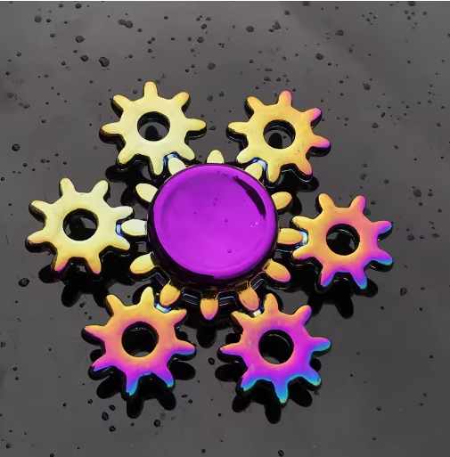 Thumbnail: Christmas Snowflake Fidget Spinner Stress Relief Toy for Kids Colorful Hand Spin