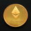 Thumbnail: Antique Gold Plated Ethereum Collectible Commemorative Souvenir Coin