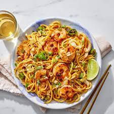 Thai Peanut Noodles with Shrimp