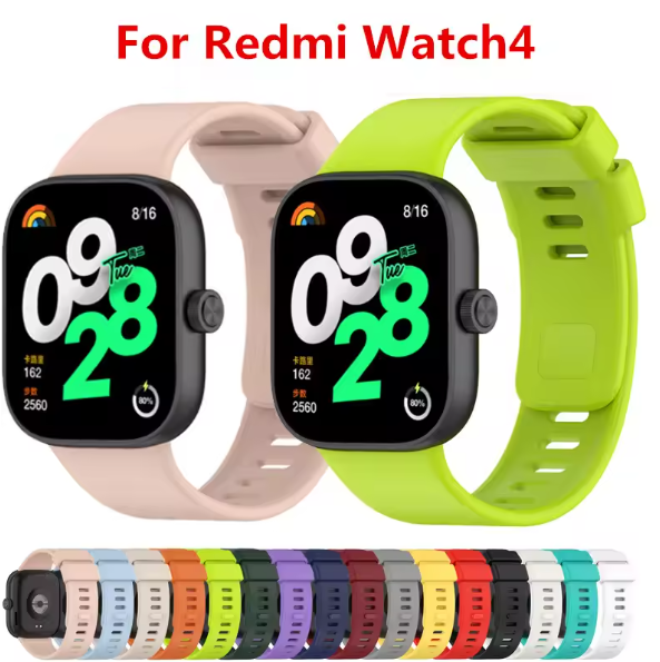 Original Silicone Strap for Redmi Watch 4 Smartwatch Wristband Sport Accessories