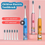 Thumbnail: Children Sonic Electric Toothbrush 5 Gear IPX7 Waterproof Rechargeable with 5 He