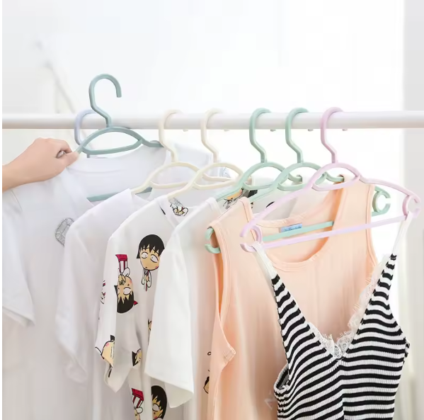 Miniatúra: 5PCS Non-Slip Hangers for Closet Organizer, Multifunctional Clothing Rack, Green