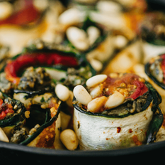 Pesto Zucchini Roll-Ups