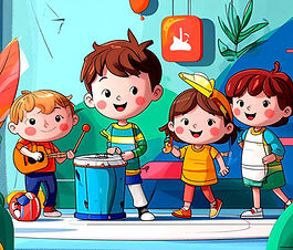 Firefly_Panoramic website banner, 3-1._Three preschoolers (3–4) with white skin complexion
