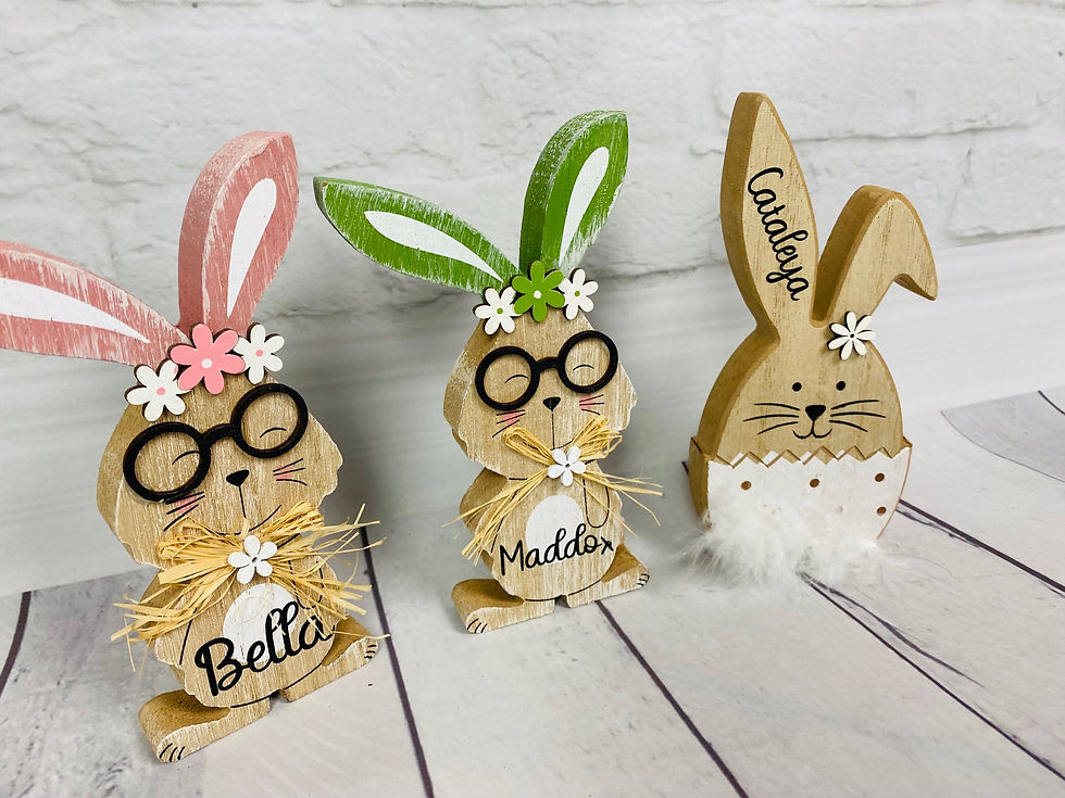 Miniaturbild: Ostern - Dekoration - personalisiert Geschenkidee zu Ostern - mit Name Holz Deko