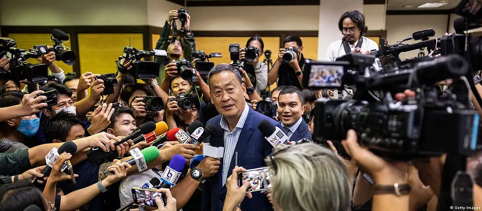 Pheu Thai's Srettha Thavisin secured enough votes to become the new prime minister