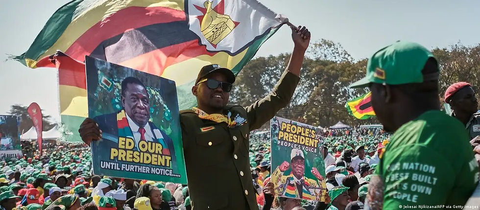 Emmerson Mnangagwa is seeking a second presidential term in a vote that could see the ruling ZANU-PF extend its 43-year hold on power